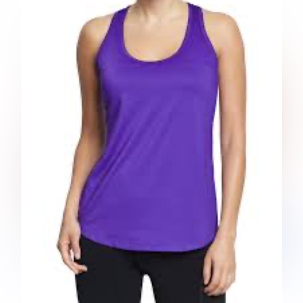 2 for 1 Old Navy Activewear tanks purple and teal women's size Small/Medium